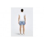 Only Onllou Life Emb S-S Πουκάμισο Αμάνικο Γυναικείο (15342569 BRIGHT WHITE)