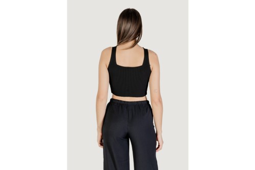Only Onltatianna Sl Cropped Μπλούζα Αμάνικη Γυναικεία (15344407 BLACK)