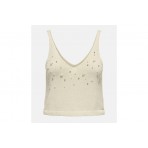 Only Onlcolette Knt Μπλούζα Αμάνικη Γυναικεία (15344411 ECRU-WHITE PEAR)