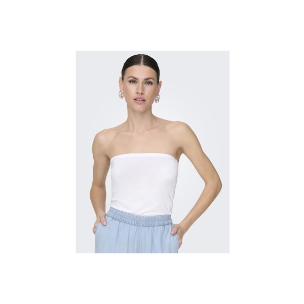 Only Onllive Love Μπλούζα Αμάνικη Γυναικεία (15344818 WHITE)