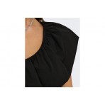 Only One Shoulder Γυναικεία Αμάνικη Μπλούζα Μαύρη