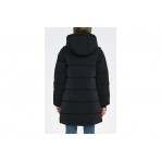 Only Onldixie Long Γυναικείο Μπουφάν Puffer με Κουκούλα Μαύρο