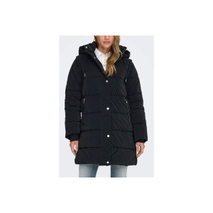 Only Onldixie Long Μπουφάν Puffer Γυναικείο (15349120 BLACK-W SILVER)