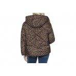 Only Onlasti Γυναικείο Μπουφάν Puffer με Κουκούλα Καφέ