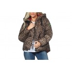 Only Onlasti Γυναικείο Μπουφάν Puffer με Κουκούλα Καφέ