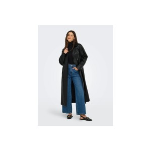 Only Onlbina Faux Leather Παλτό Γυναικείο (15349543 BLACK)