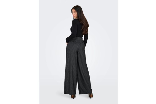Only Onlnisa Wide Leg Fit Tailored Παντελόνι Casual Γυναικείο (15351120 DARK GREY MELAN)