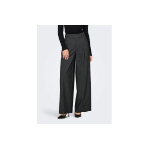 Only Onlnisa Life Mw Pinst Wide Pant Cc Tlr (15351120 DARK GREY MELAN)