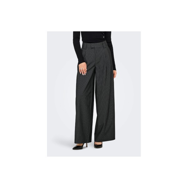 Only Onlnisa Wide Leg Fit Tailored Παντελόνι Casual Γυναικείο (15351120 DARK GREY MELAN)