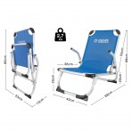 Escape Camping Καρεκλάκι Παραλίας Escape High Μπλε (15579)