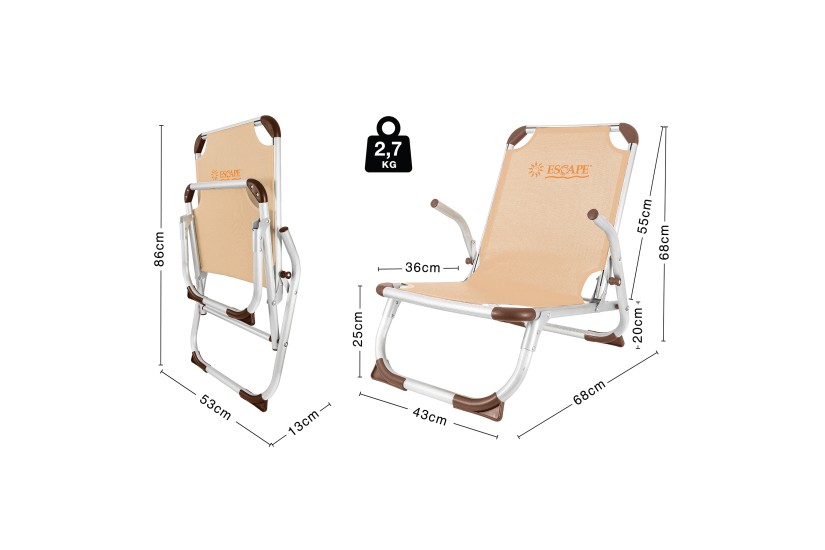 Escape Camping Καρεκλάκι Παραλίας Escape High Sand