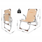Escape Camping Καρεκλάκι Παραλίας Escape Plus Sand (15619)