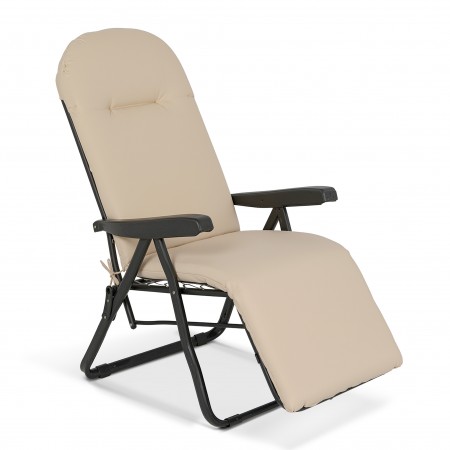 Escape Camping Πολυθρόνα 6 Θέσεων Μαύρου Σκελετού Μαξιλάρι ’Μμου 