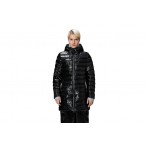 Rains Lohja Long Curve Γυναικείο Puffer Μπουφάν Μαύρο