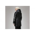 Rains Lohja Long Curve Γυναικείο Puffer Μπουφάν Μαύρο