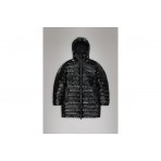 Rains Lohja Long Curve Γυναικείο Puffer Μπουφάν Μαύρο