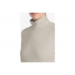 Jack Wolfskin Taunus Γυναικεία Μπλούζα Fleece με Φερμουάρ Εκρού