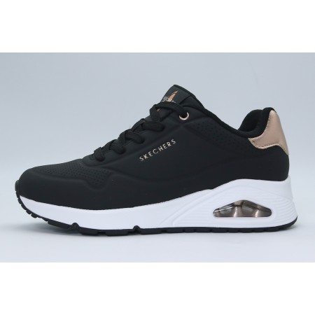 Skechers Uno - Golden Air Sneakers Μαύρα, Μπρονζέ, Λευκά