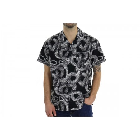 Obey Slither Woven Πουκάμισο Κοντομάνικο Ανδρικό 