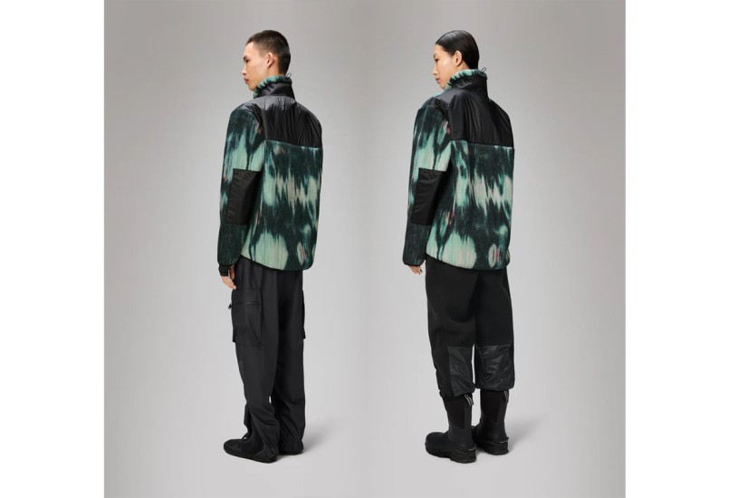 Rains Yermo Unisex Ζακέτα Fleece Κυπαρισσί, Μαύρη, Διάφορα Χρώματα