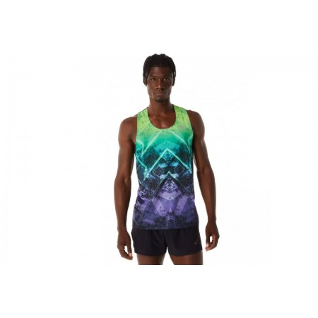 Asics Marathon Singlet Μπλούζα Αμάνικη Ανδρική 