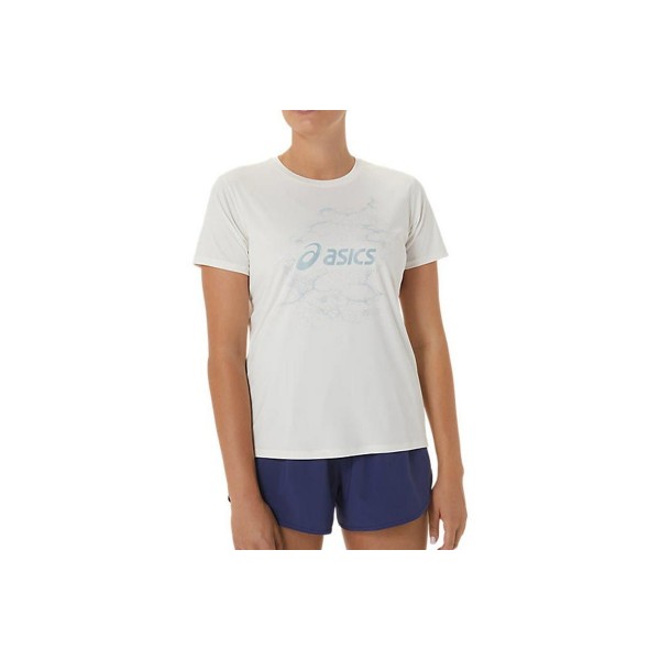 Asics Nagino Graphic Run Ss Top T-Shirt Γυναικείο (2012C752 100)