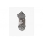 Basehit Unisex Κάλτσες μέχρι τον Αστράγαλο Γκρι 3 Ζευγάρια