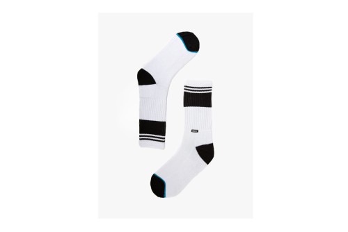 Basehit Κάλτσες Ψηλές 1 Ζευγάρι (202.BU08.08 WHITE-BLACK)