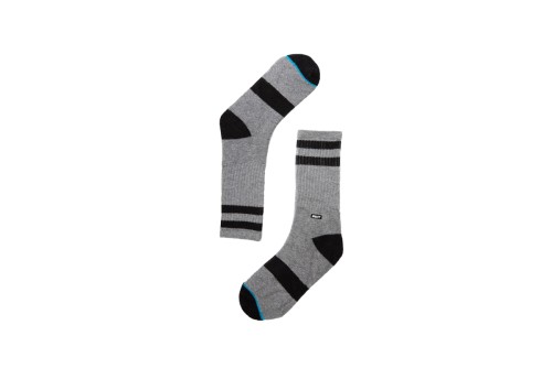 Basehit Κάλτσες Ψηλές 1 Ζευγάρι (202.BU08.10 GREY ML-BLACK)