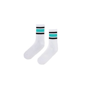 Basehit Tri-Stripe Ψηλές Κάλτσες 1 Ζευγάρι (202.BU08.31 WHITE-BLACK-GREEN)
