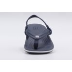 Crocs Crocband Strap Flip Βρεφικές Σαγιονάρες Μπλε Σκούρο, Λευκές