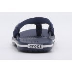 Crocs Crocband Strap Flip Βρεφικές Σαγιονάρες Μπλε Σκούρο, Λευκές