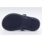 Crocs Crocband Strap Flip Βρεφικές Σαγιονάρες Μπλε Σκούρο, Λευκές
