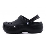Crocs Classic Platform Clog Γυναικεία Σαμπό Μαύρα