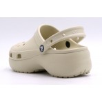 Crocs Classic Platform Clog Γυναικεία Σαμπό Μπεζ