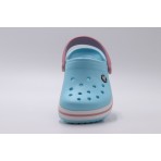 Crocs Crocband Clog Παιδικά Σαμπό Άκουα, Ροζ, Λευκά