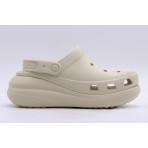 Crocs Classic Crush Clog Σαμπό Εκρού