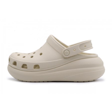Crocs Classic Crush Clog Σαμπό Εκρού