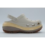 Crocs Mega Crush Γυναικεία Σαμπό Μπεζ, Καφέ, Κίτρινα