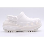 Crocs Mega Crush Γυναικεία Σαμπό Λευκά