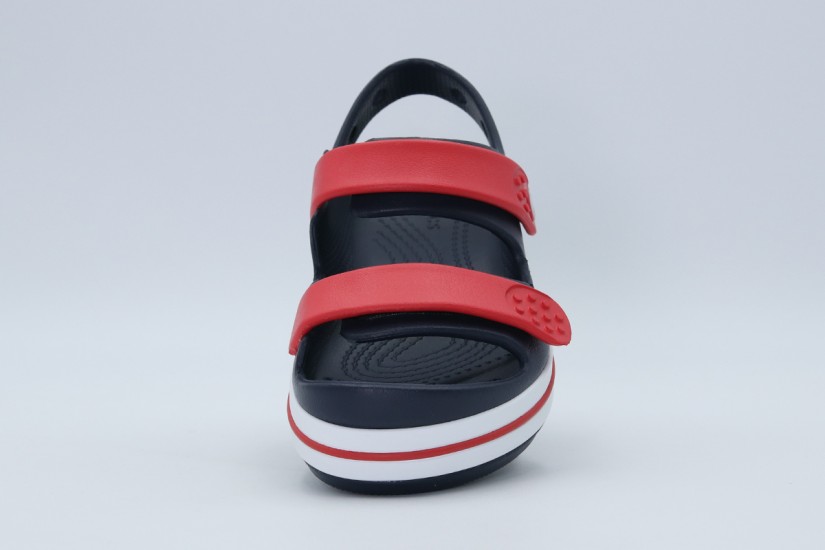 Crocs Crocband Cruiser Παιδικά Σανδάλια Μπλε Σκούρο, Κόκκινο, Λευκό