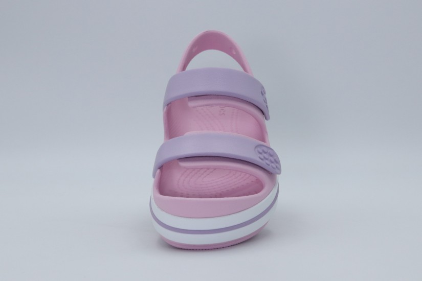 Crocs Crocband Cruiser Παιδικά Σανδάλια Ροζ, Λιλά, Λευκά
