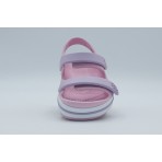 Crocs Crockband Cruiser Βρεφικά Σανδάλια Ροζ, Λιλά, Λευκά