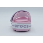 Crocs Crockband Cruiser Βρεφικά Σανδάλια Ροζ, Λιλά, Λευκά