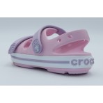 Crocs Crockband Cruiser Βρεφικά Σανδάλια Ροζ, Λιλά, Λευκά