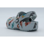 Crocs Toddler Classic Race Cars Graphic Βρεφικά Σαμπό Γκρι