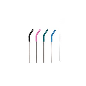 Emerson Stainless Steel Drinking Eco-Straws Καλαμάκι 4 Τεμάχια (211.EU99.08 MULTI COLOR)