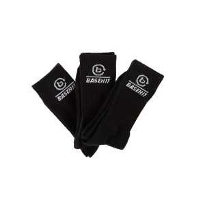 Basehit Ψηλές Κάλτσες 3 Ζευγάρια (212.BU08.04 BLACK)