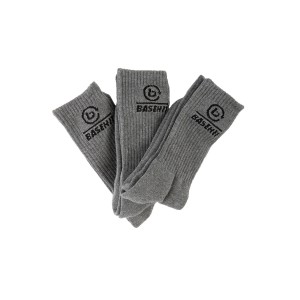 Basehit Ψηλές Κάλτσες 3 Ζευγάρια (212.BU08.04 GREY ML)