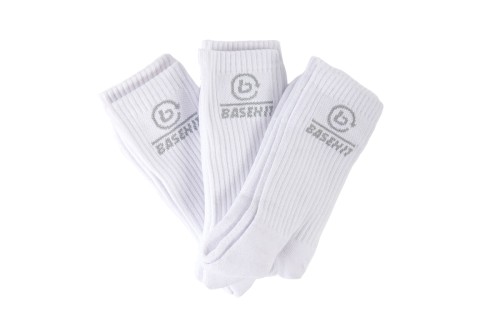 Basehit Κάλτσες Ψηλές 3 Ζευγάρια (212.BU08.04 WHITE)